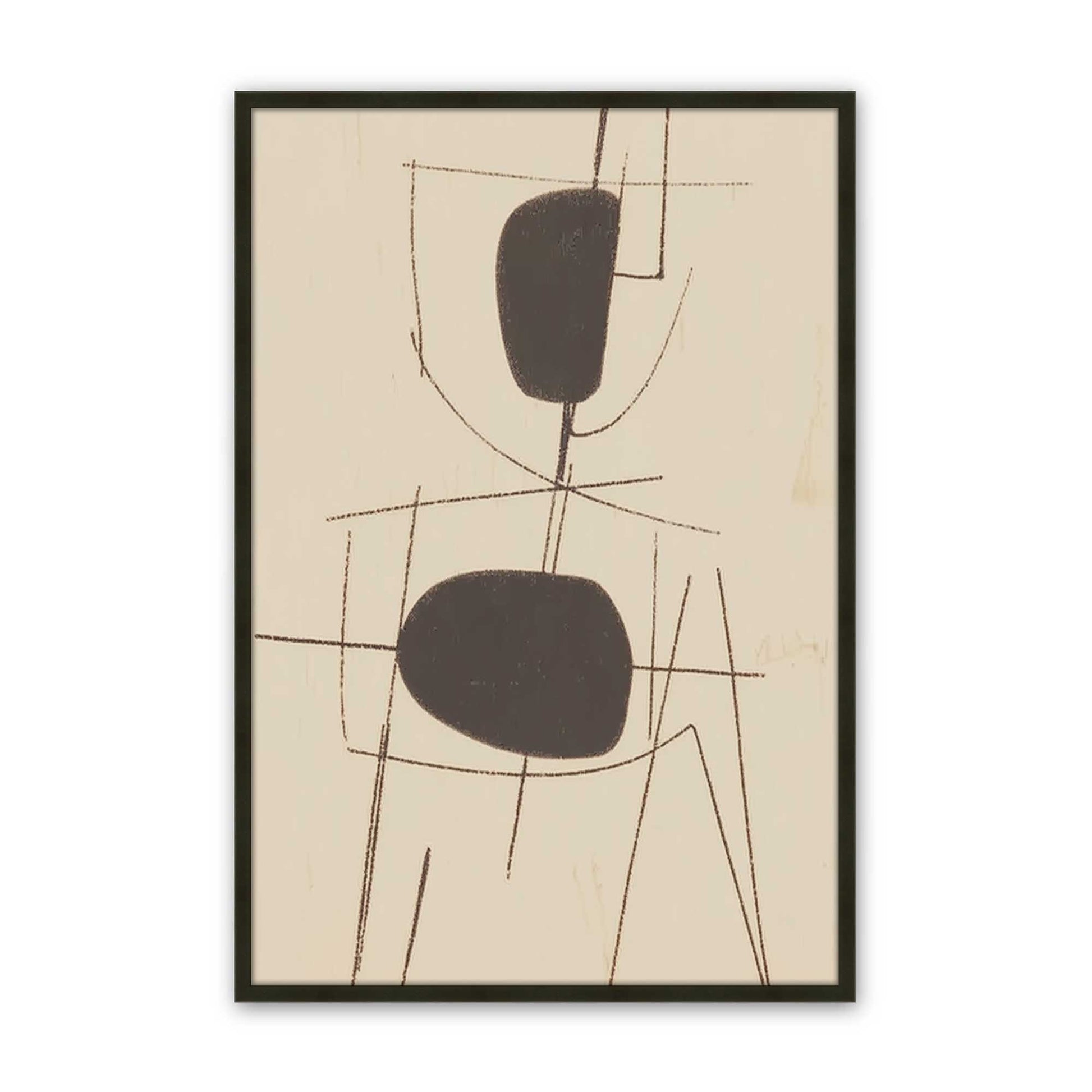 [Color:Satin Black], Picture of art in a Satin Black frame