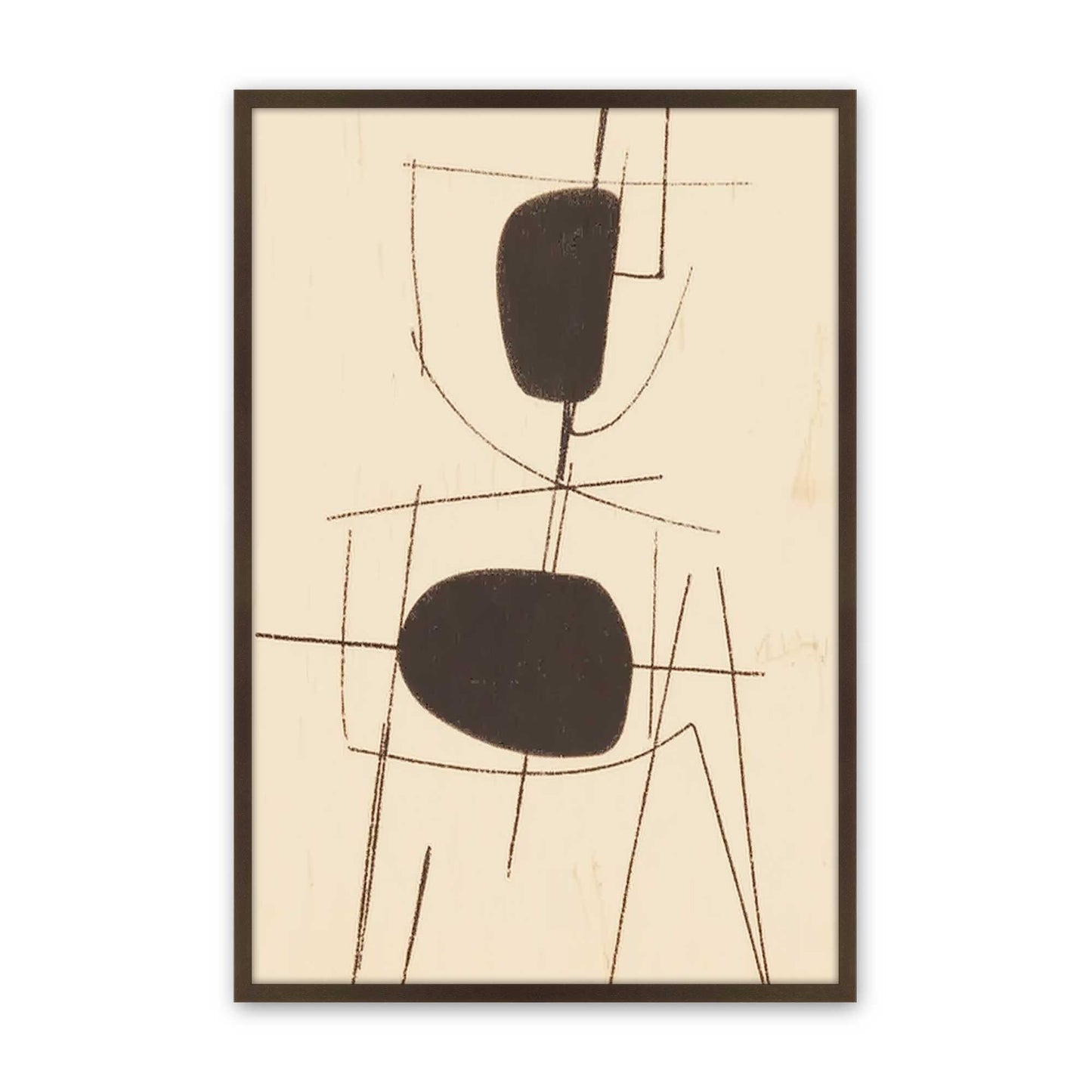 [Color:Brown], Picture of art in a Brown frame
