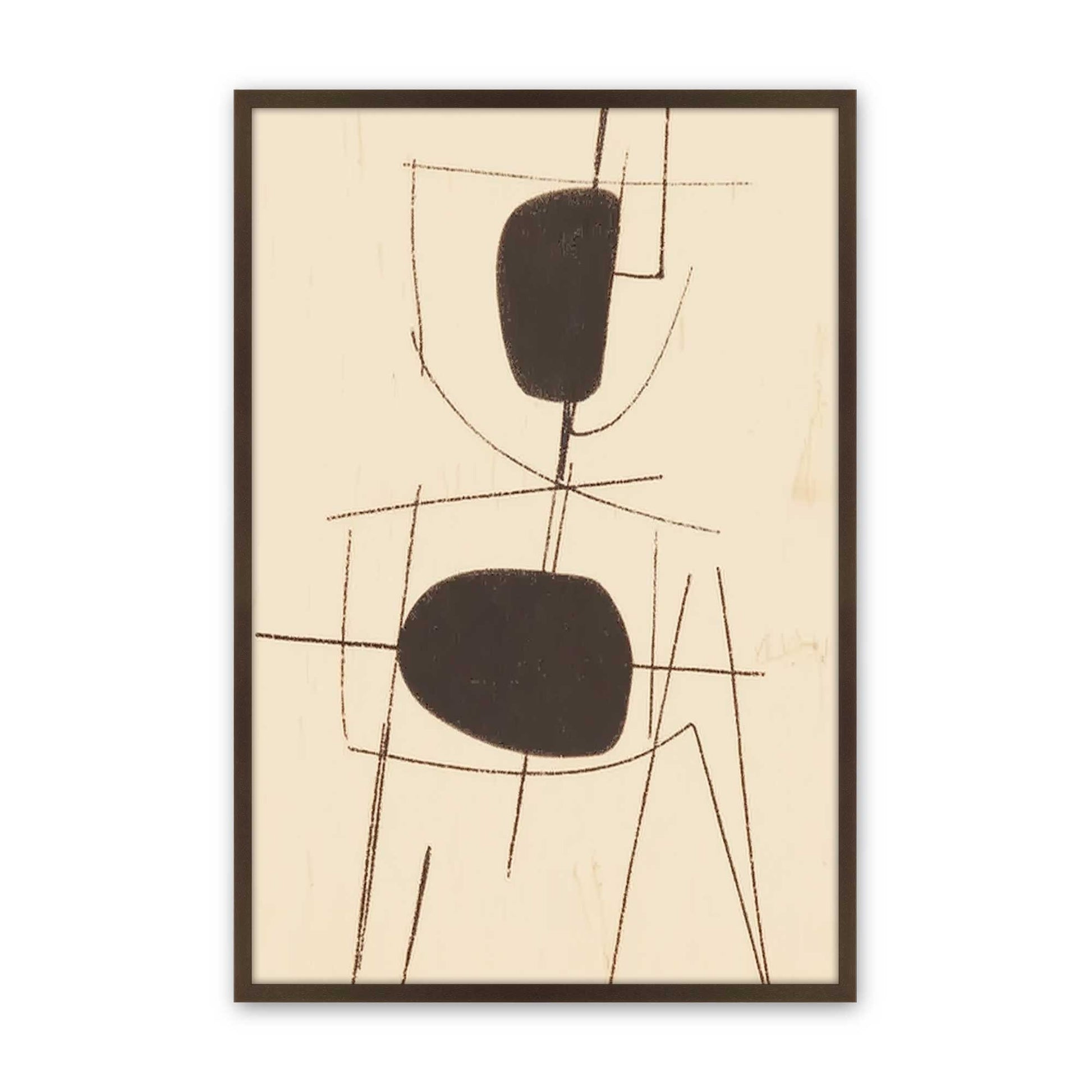 [Color:Brown], Picture of art in a Brown frame