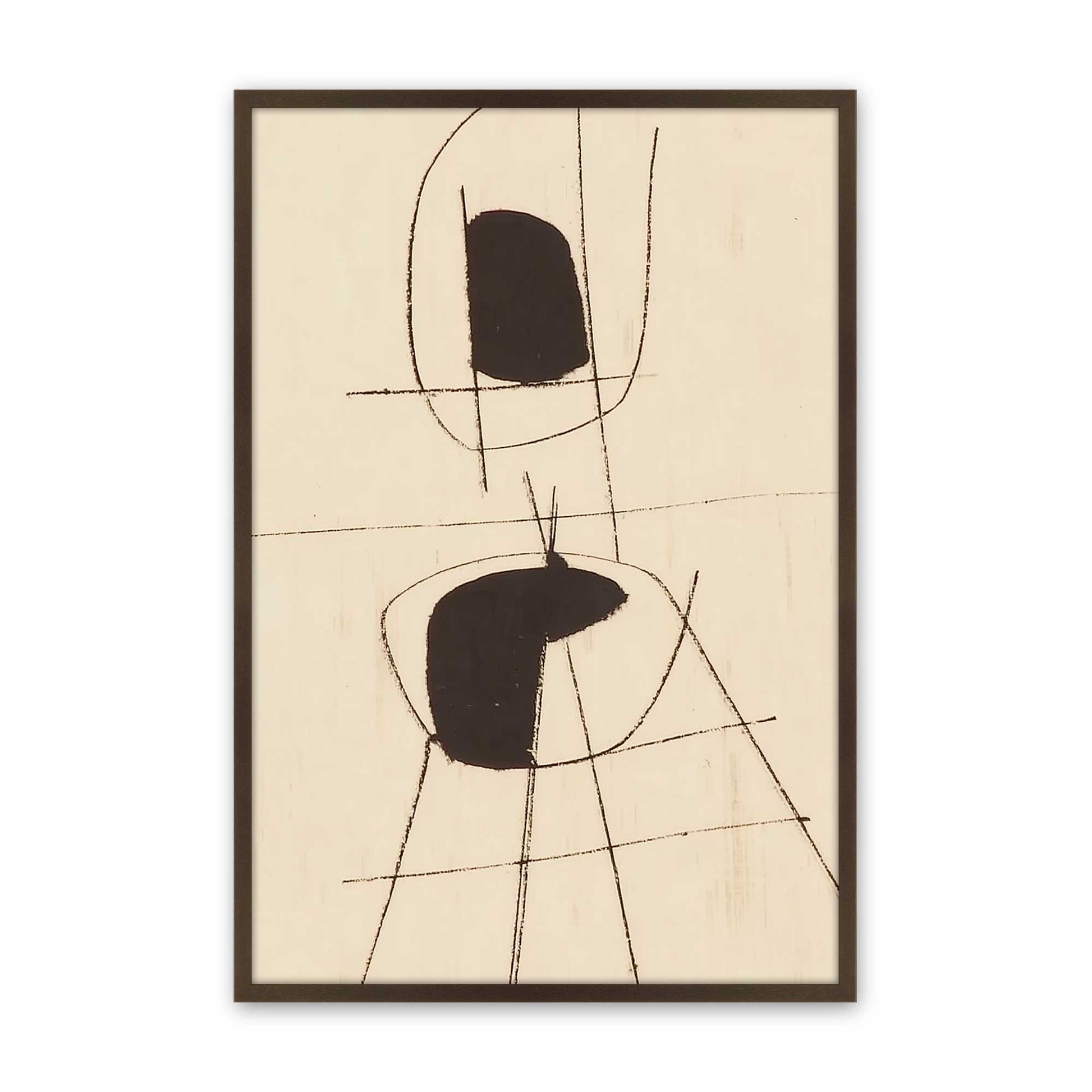 [Color:Brown], Picture of art in a Brown frame