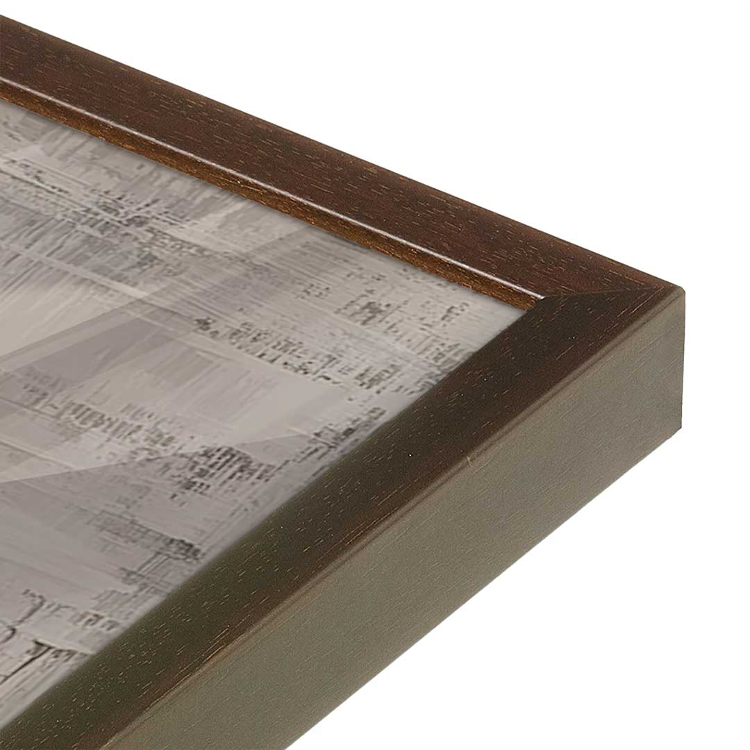 [Color:Espresso], Picture of art in a Espresso frame at an angle