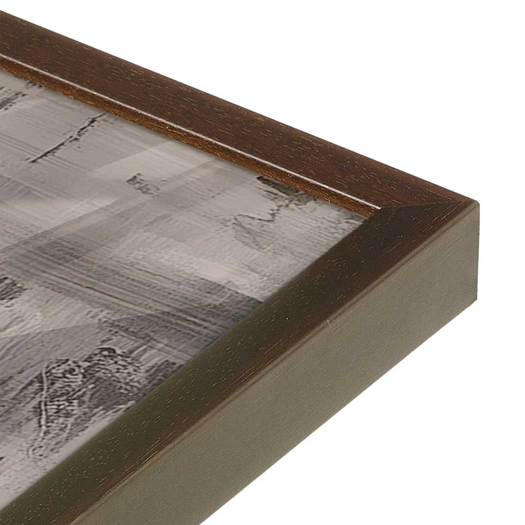 [Color:Espresso], Picture of art in a Espresso frame at an angle