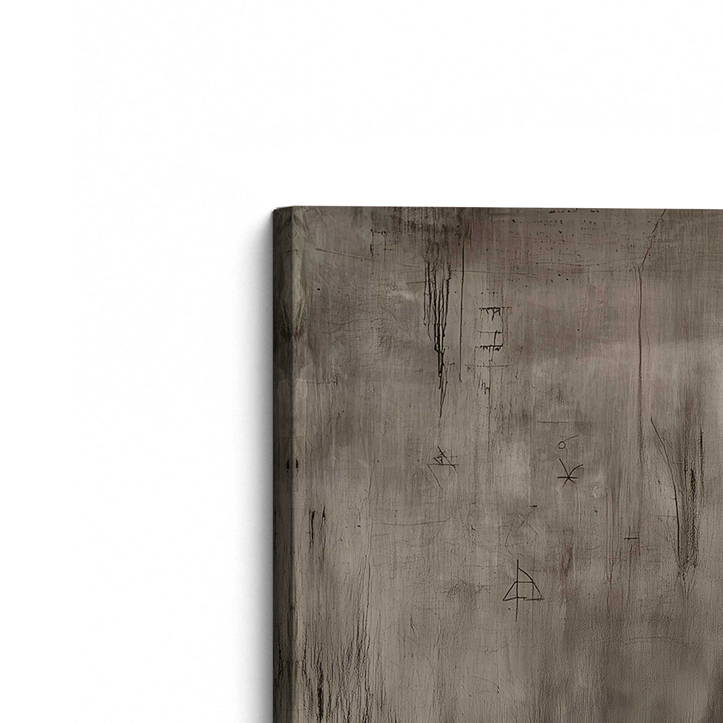 [Color:Stretched Canvas], Picture of the corner of the art