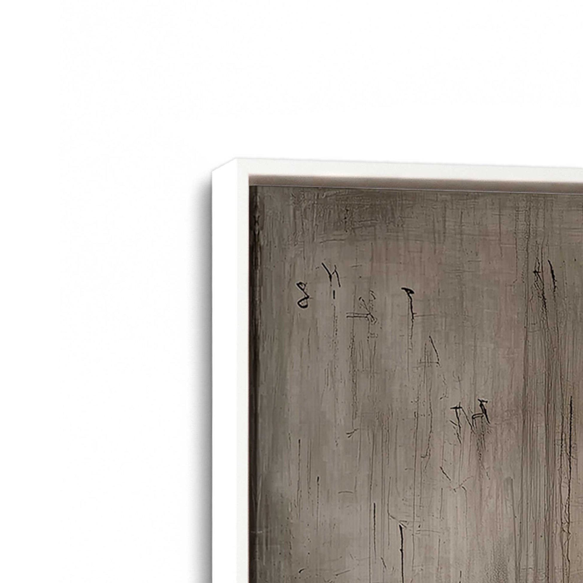 [Color:Opaque White], Picture of art in a White frame at an angle