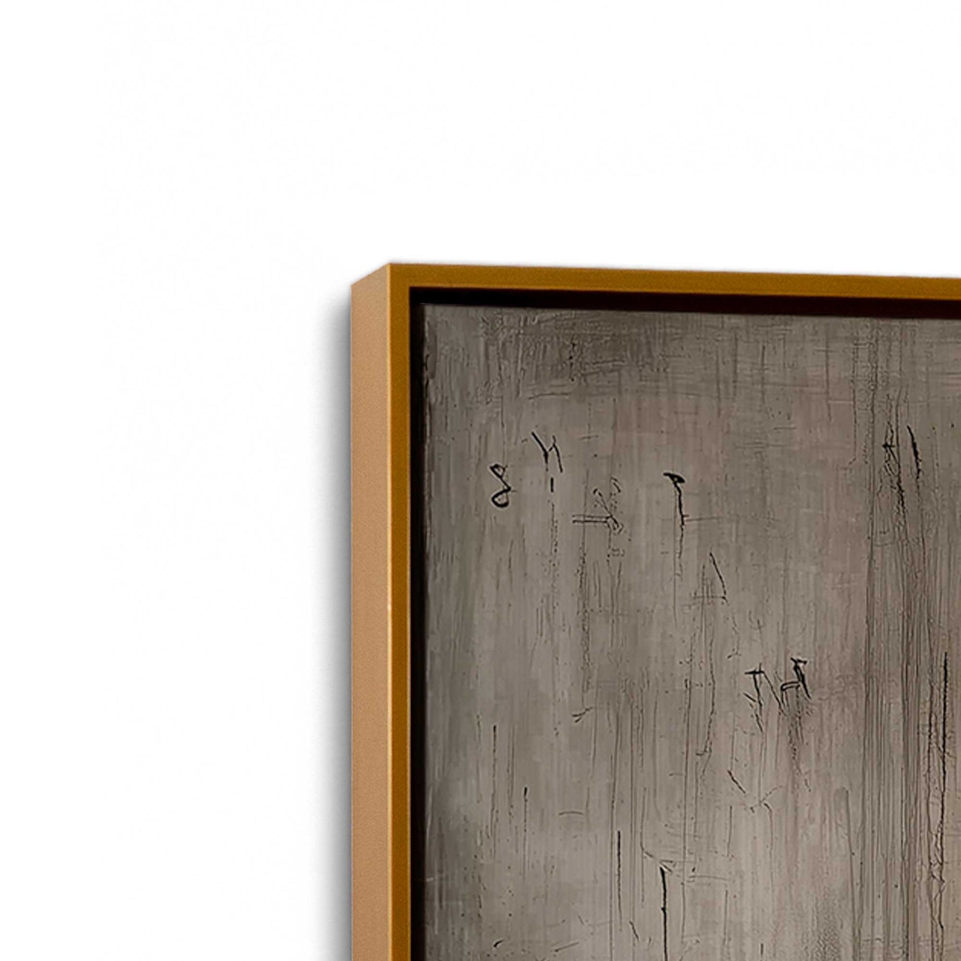 [Color:Polished Gold], Picture of art in a Polished Gold frame at an angle
