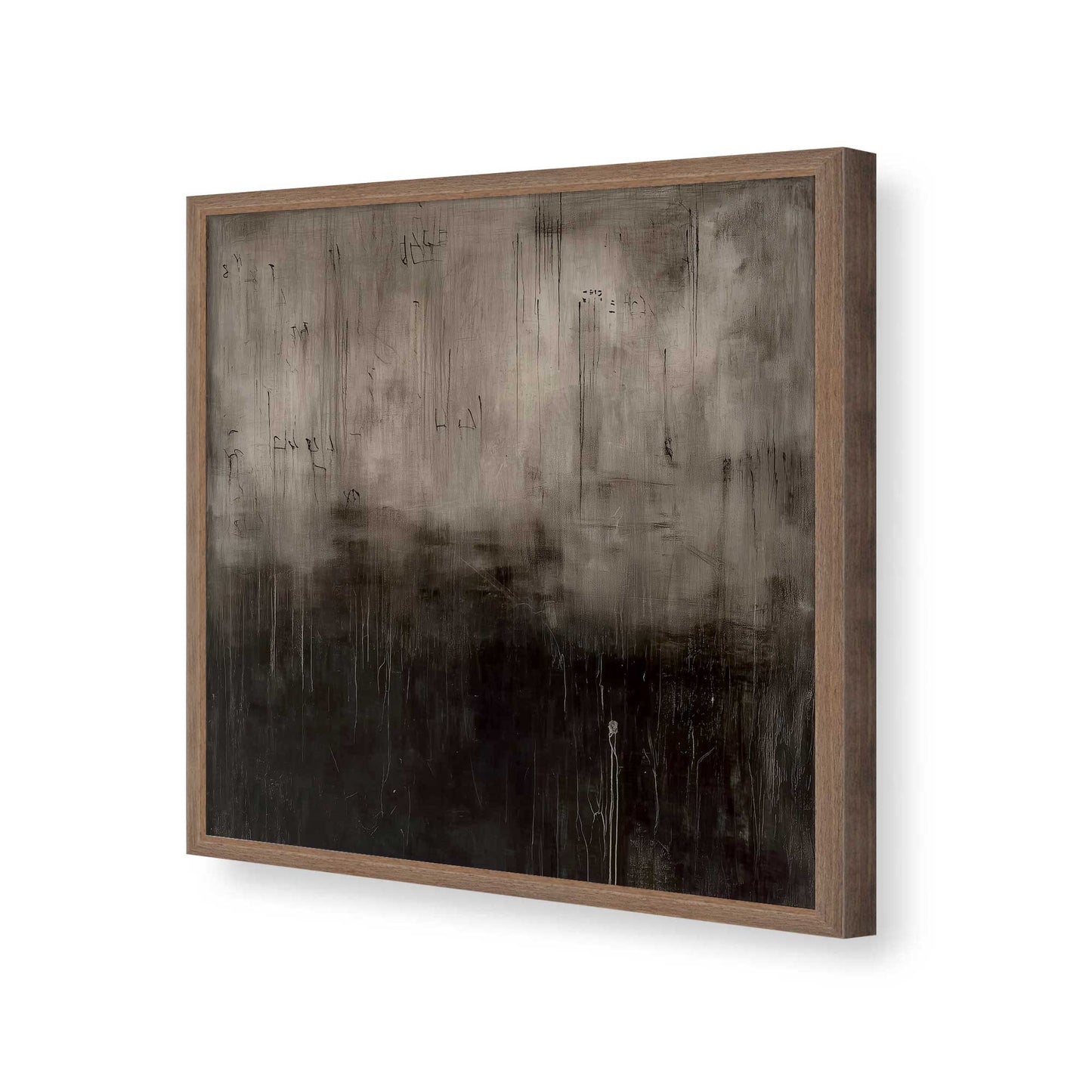 [Color:Walnut], Picture of art in a Walnut frame of the corner