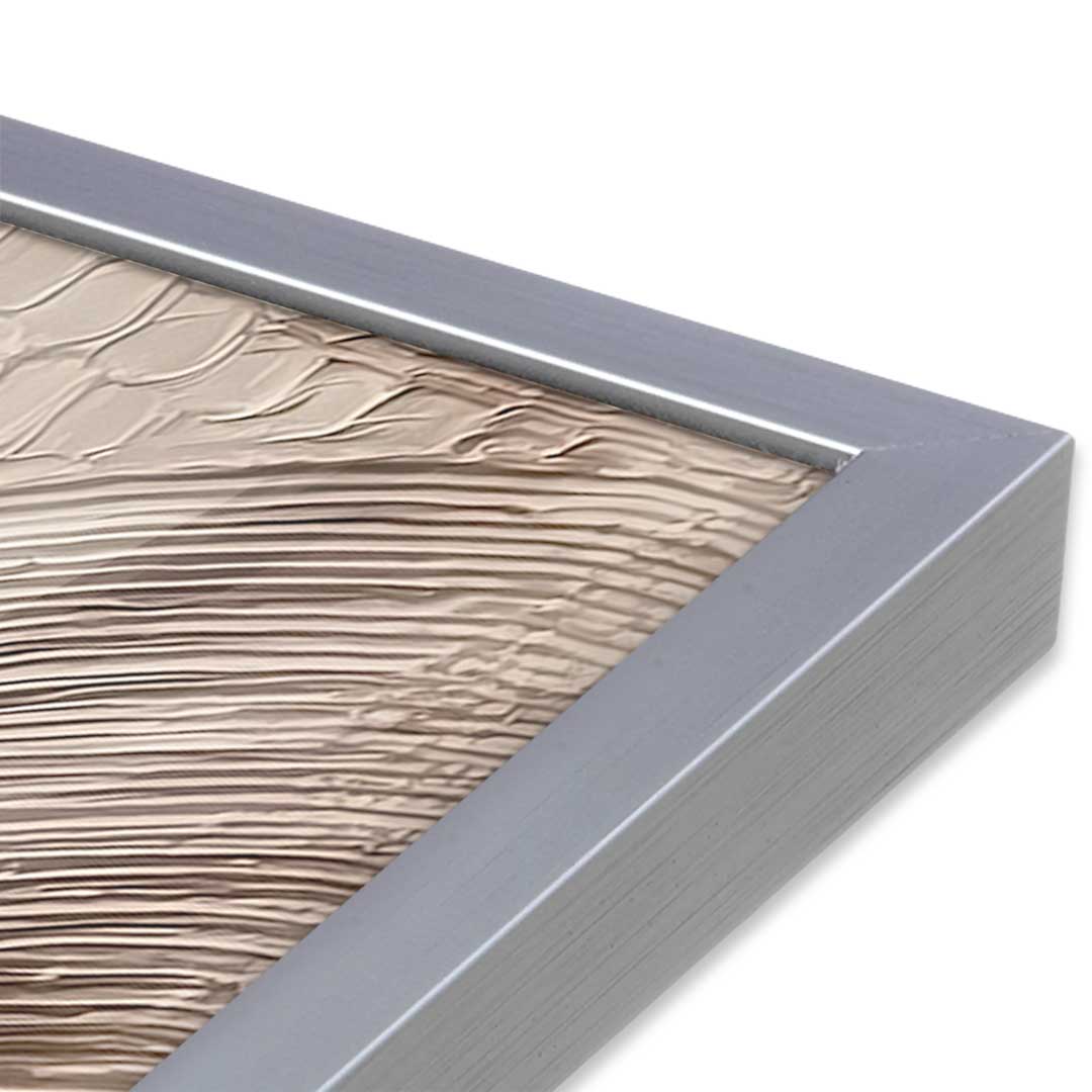 [Color:Polished Chrome], Picture of art in a Polished Chrome frame at an angle