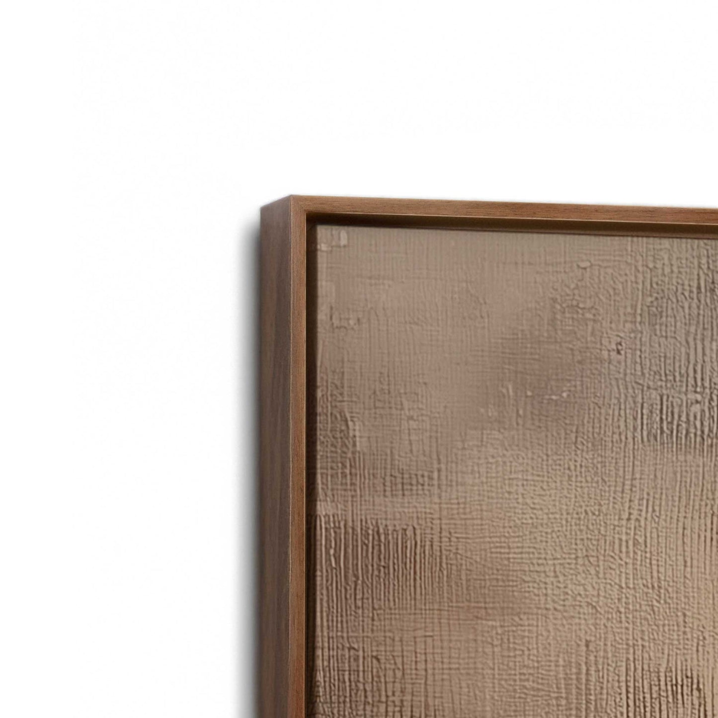 [Color:Walnut], Picture of art in a Walnut frame at an angle