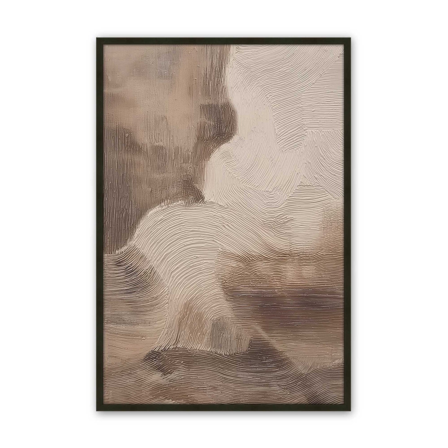 [Color:Satin Black], Picture of art in a Satin Black frame