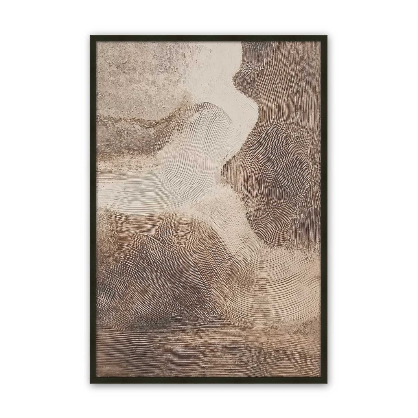 [Color:Satin Black], Picture of art in a Satin Black frame