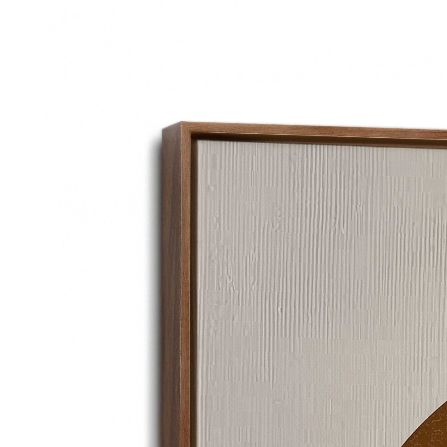 [Color:Walnut], Picture of art in a Walnut frame at an angle