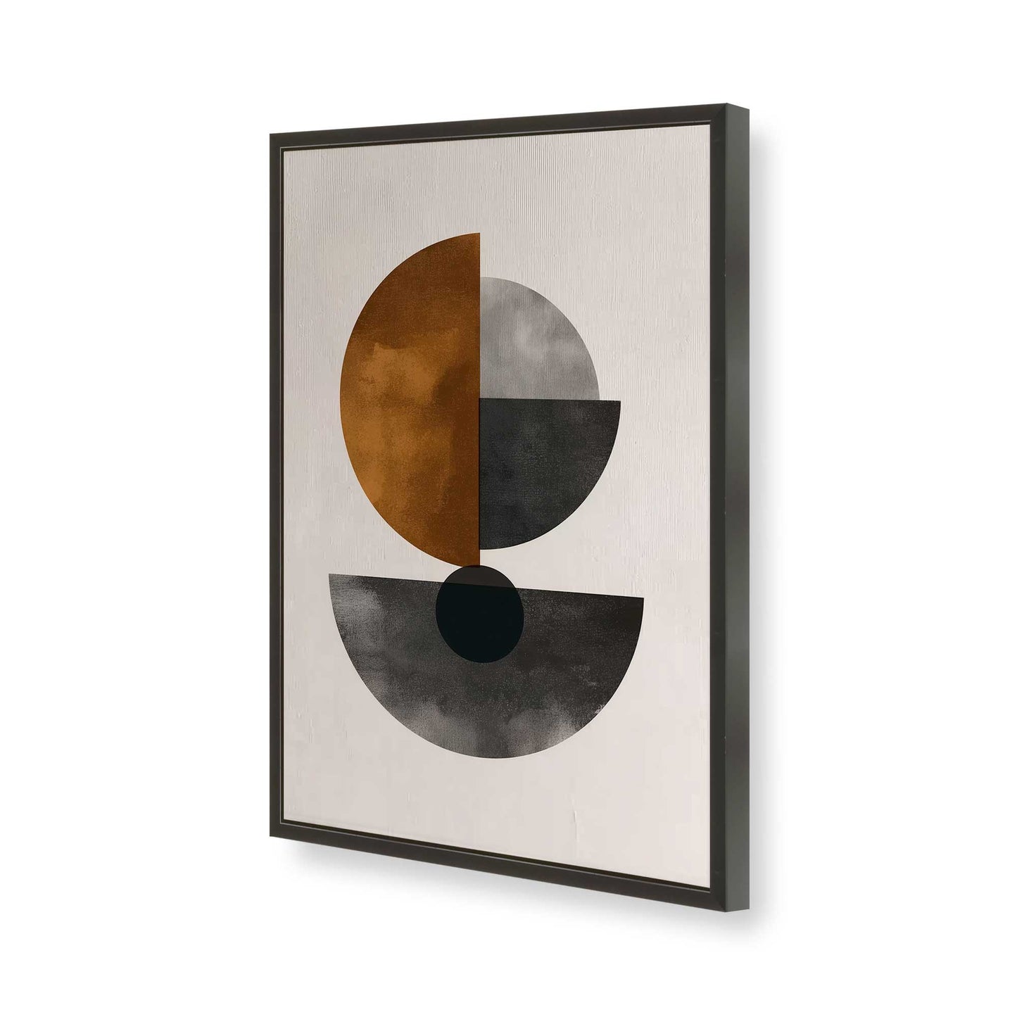 [Color:Satin Black], Picture of art in a Satin Black frame of the corner