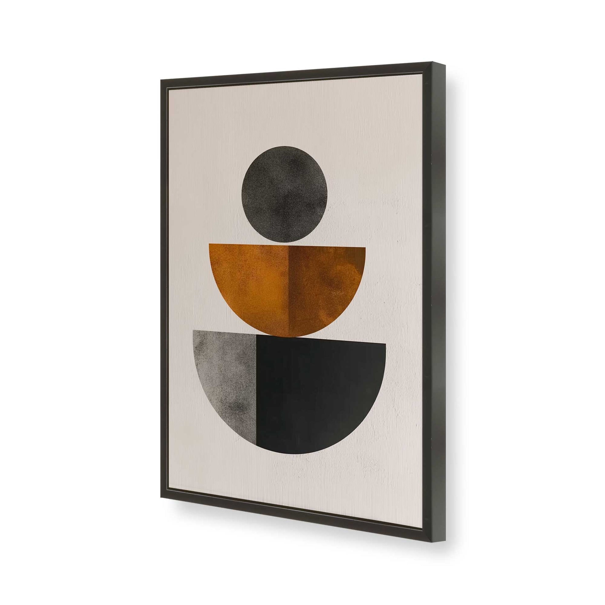 [Color:Satin Black], Picture of art in a Satin Black frame of the corner