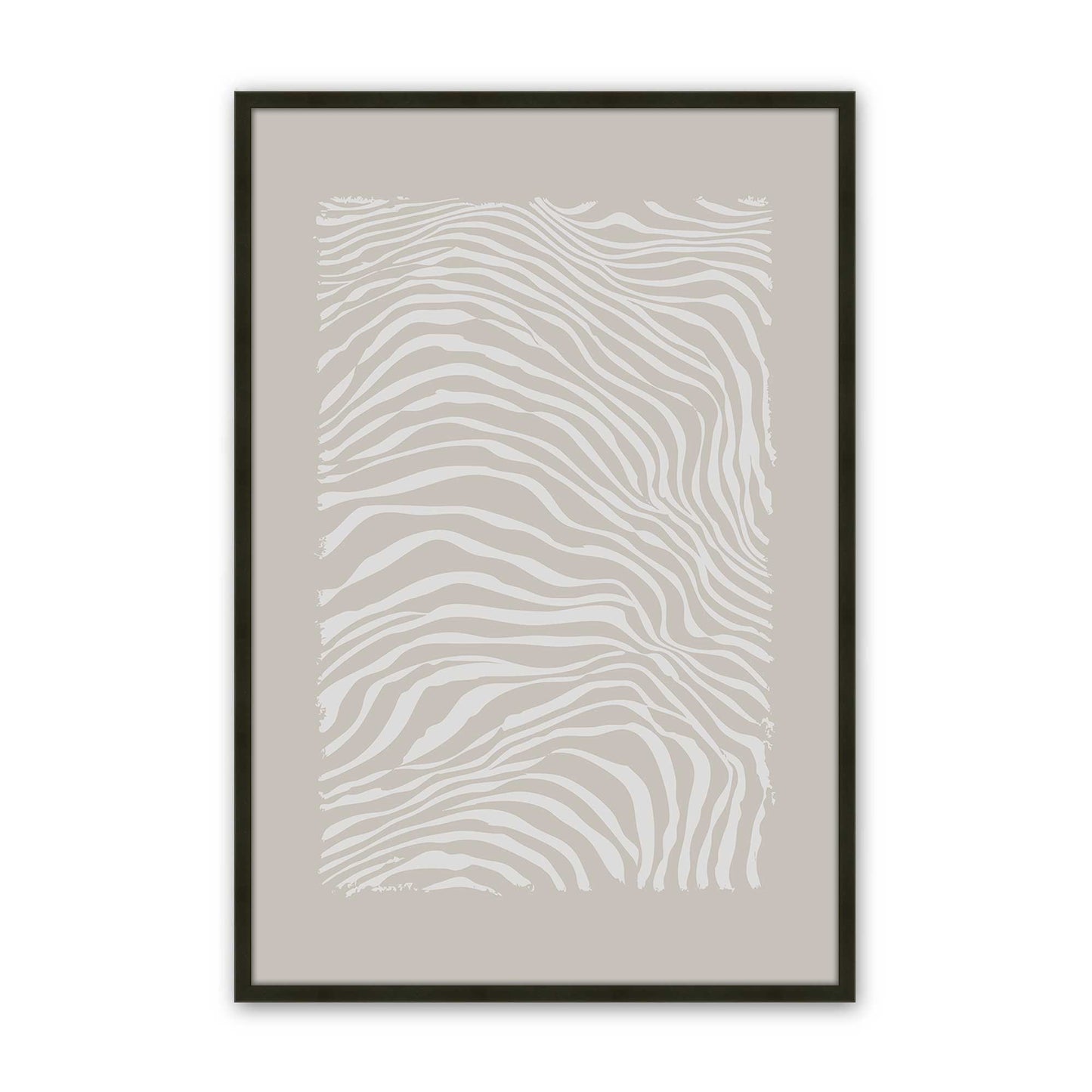 [Color:Satin Black], Picture of art in a Satin Black frame