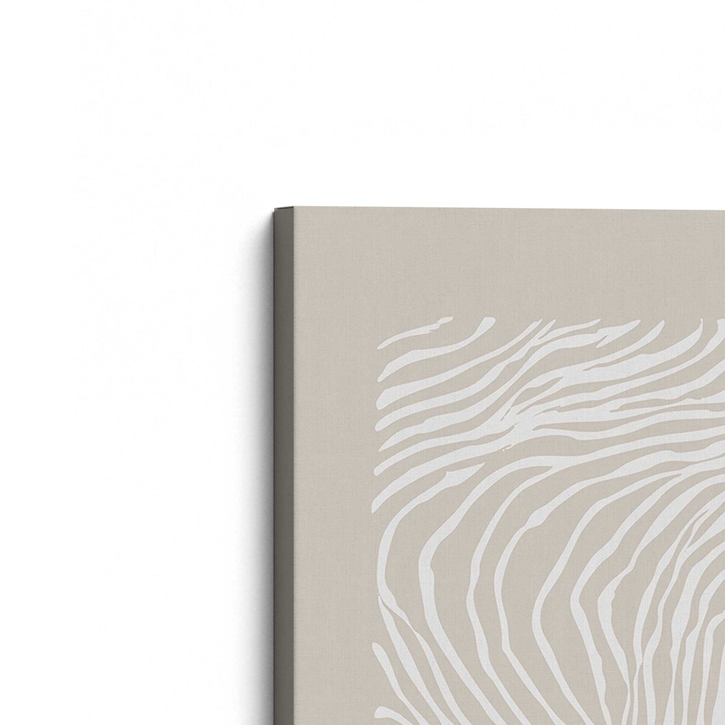 [Color:Stretched Canvas], Picture of the corner of the art