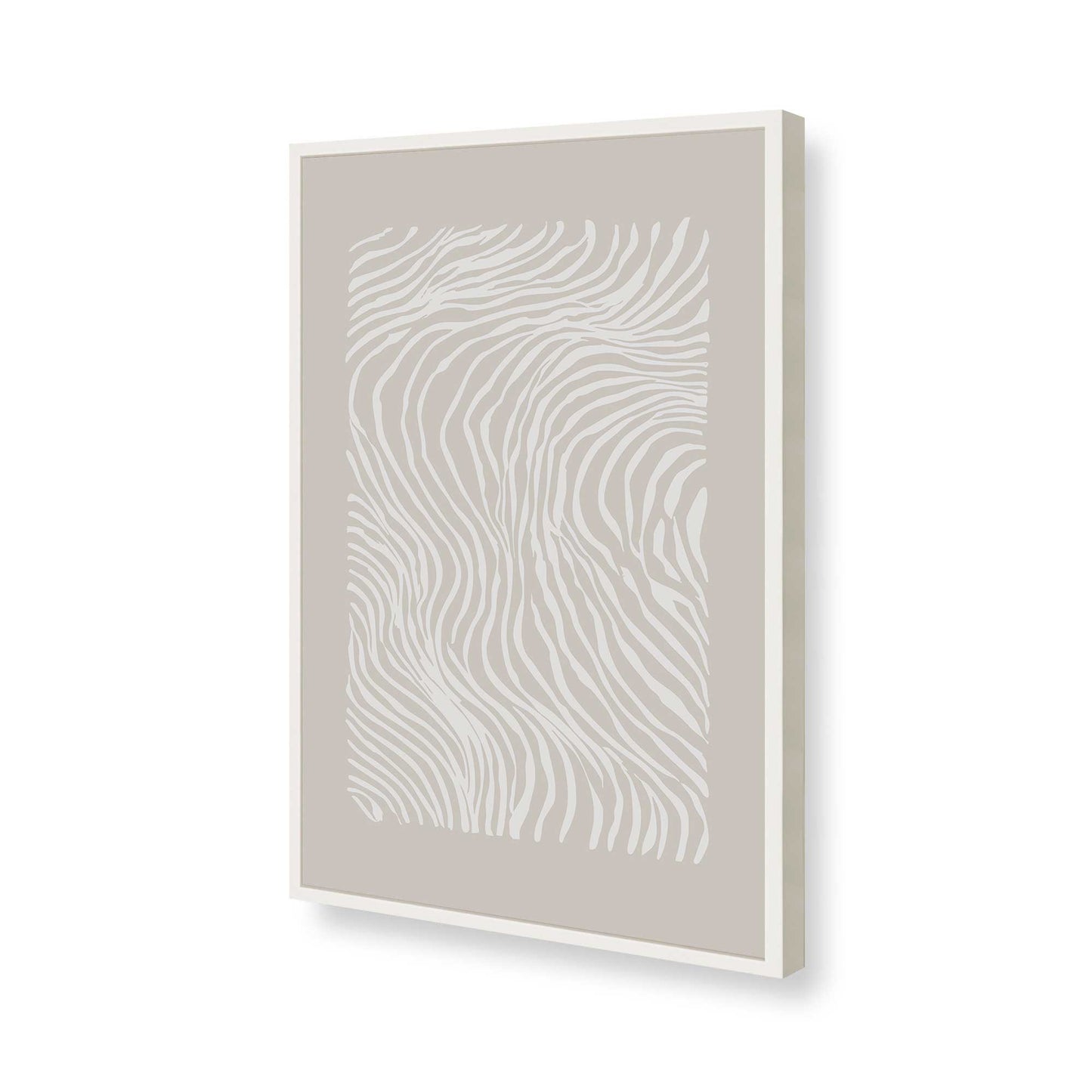[Color:Opaque White], Picture of art in a Opaque White frame of the corner