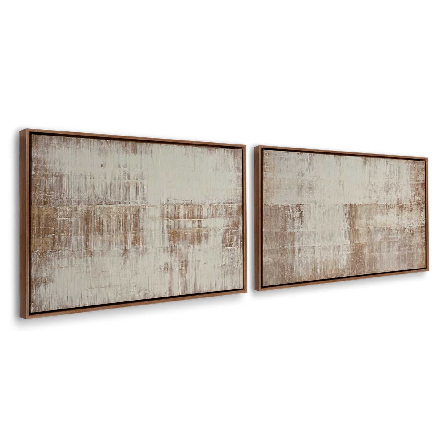 [Color:Walnut], Picture of art in a Walnut frame at an angle