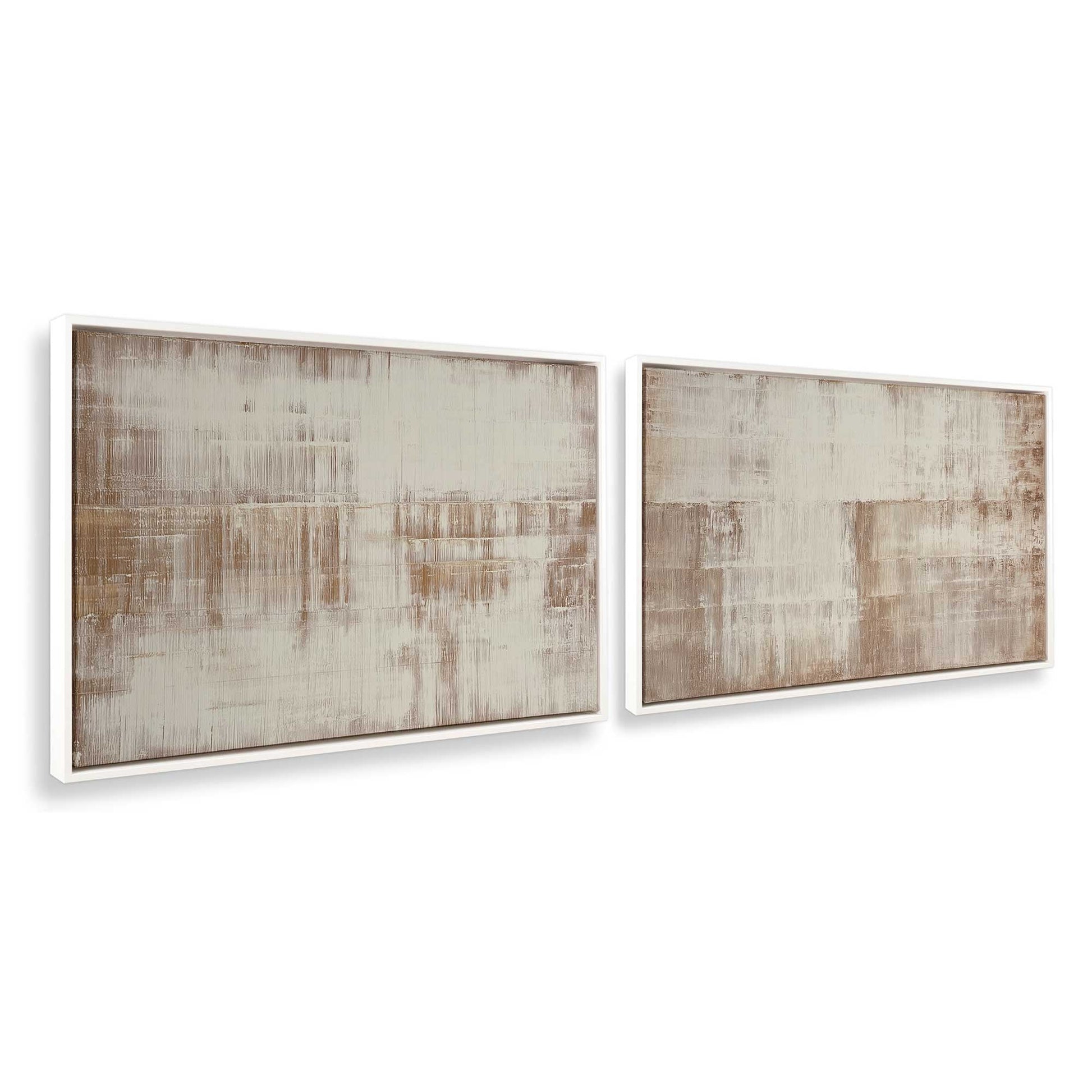 [Color:Opaque White], Picture of art in a White frame at an angle