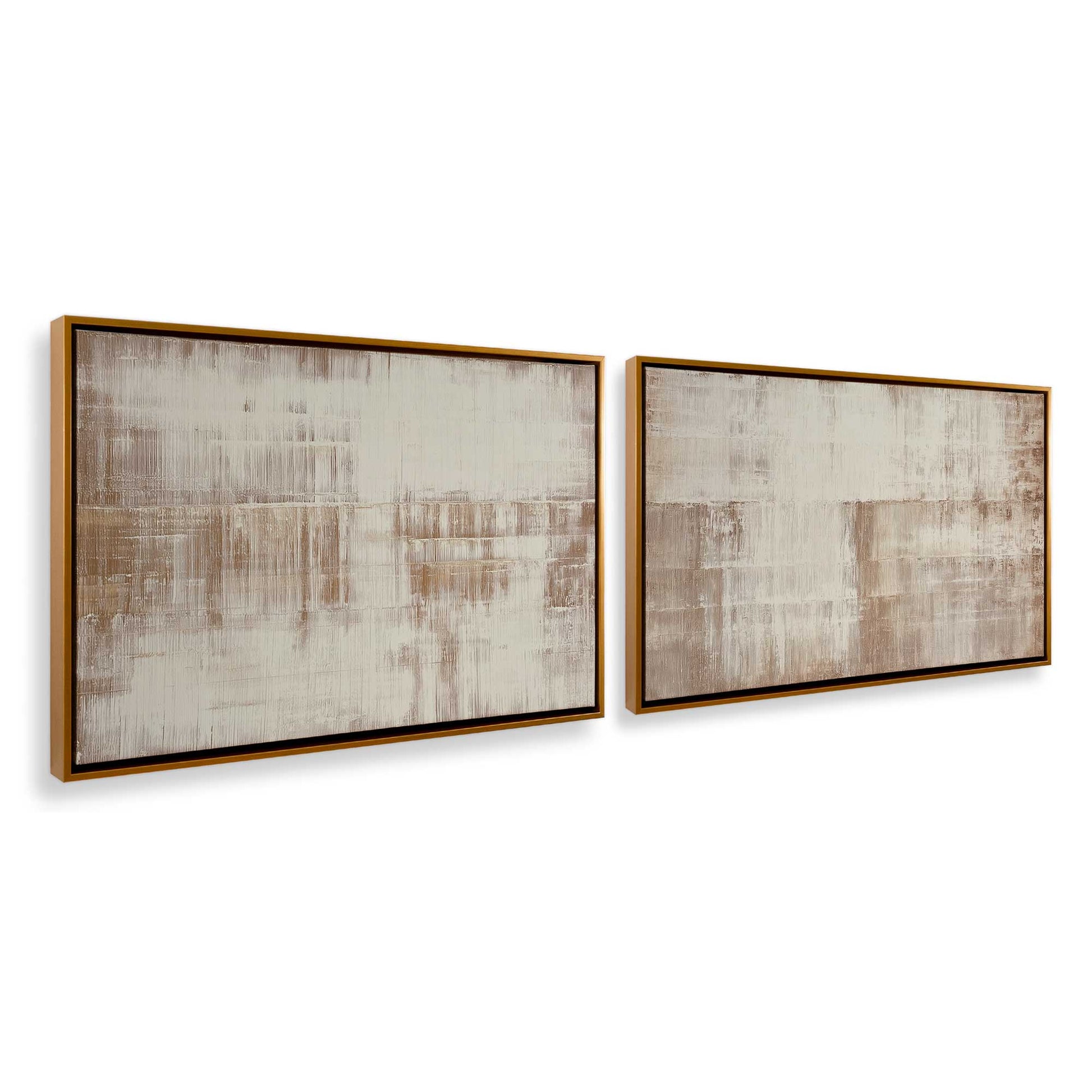 [Color:Polished Gold], Picture of art in a Polished Gold frame at an angle