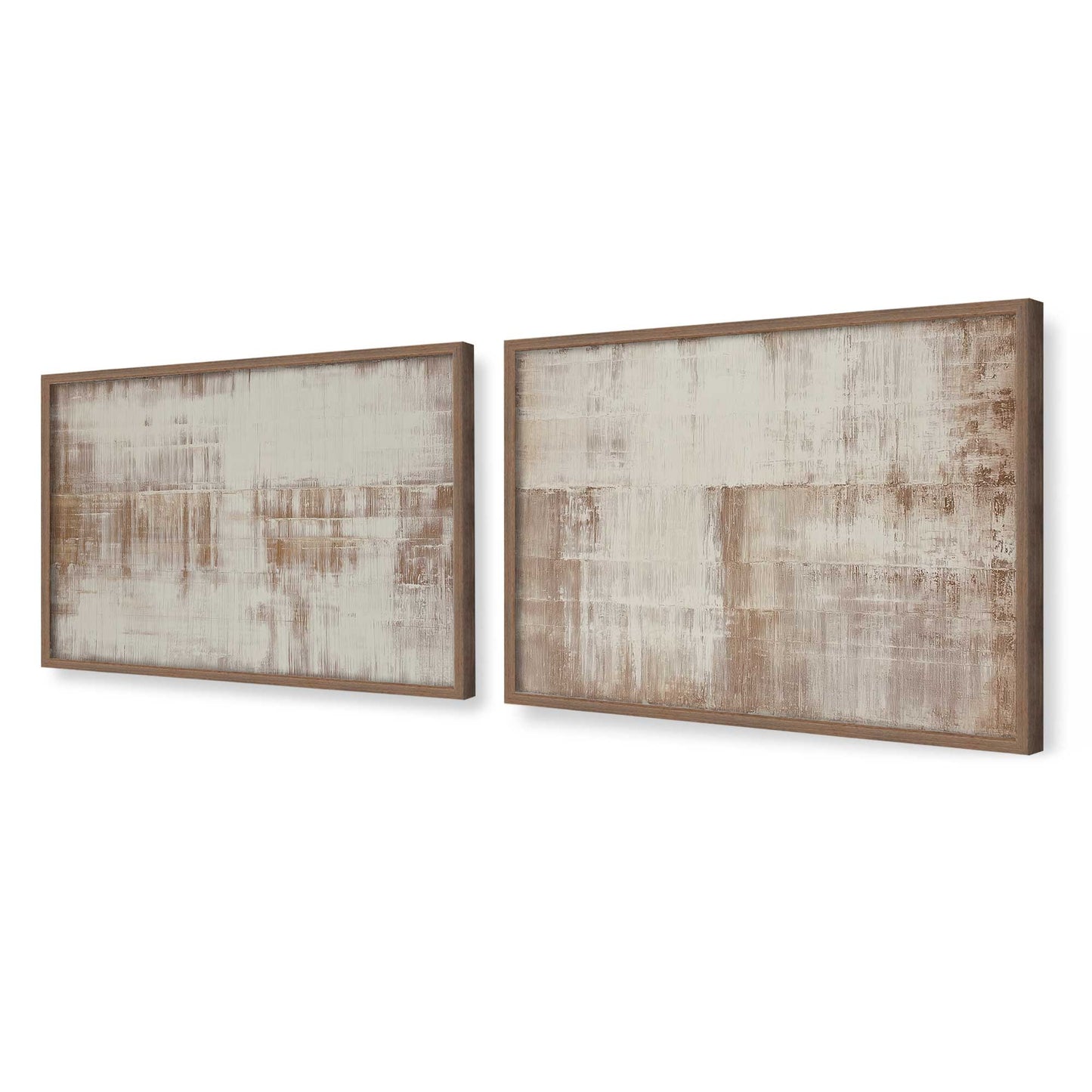 [Color:Walnut], Picture of art in a Walnut frame at an angle