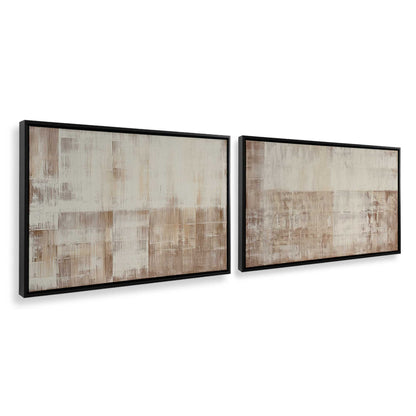 [Color:Satin Black], Picture of art in a Satin Black frame at an angle