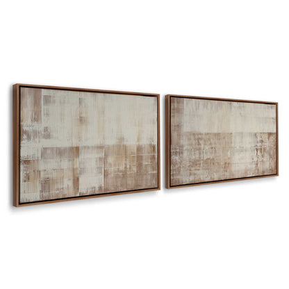 [Color:Walnut], Picture of art in a Walnut frame at an angle