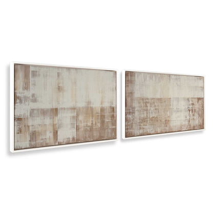 [Color:Opaque White], Picture of art in a White frame at an angle