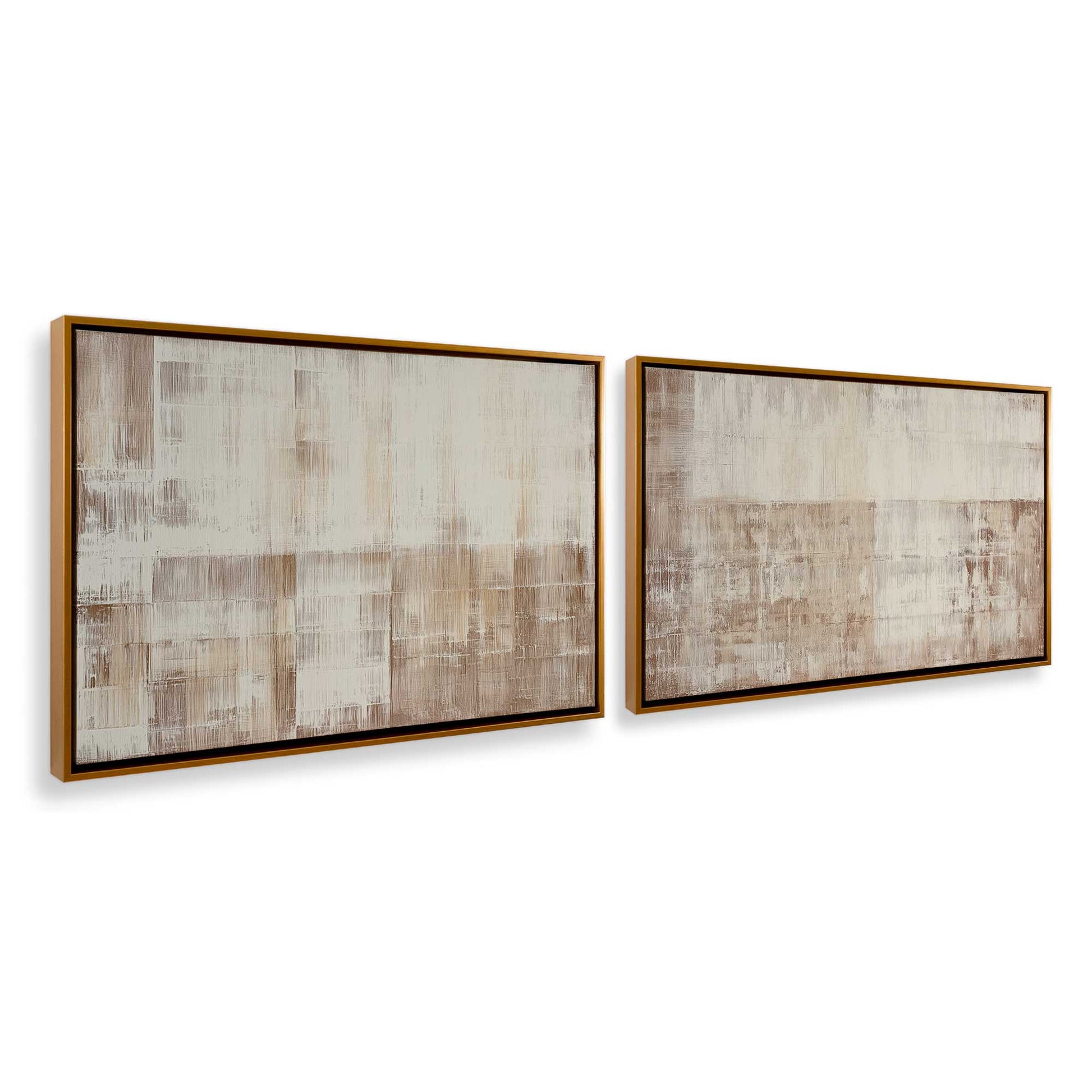 [Color:Polished Gold], Picture of art in a Polished Gold frame at an angle