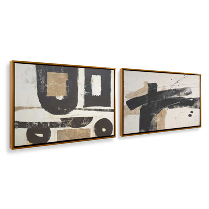 [Color:Polished Gold], Picture of art in a Polished Gold frame at an angle