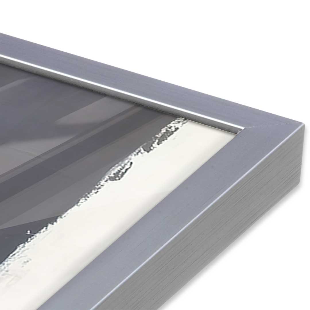 [Color:Polished Chrome], Picture of art in a Polished Chrome frame of the corner