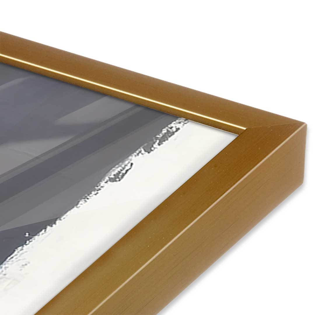 [Color:Polished Gold], Picture of art in a Polished Gold frame of the corner