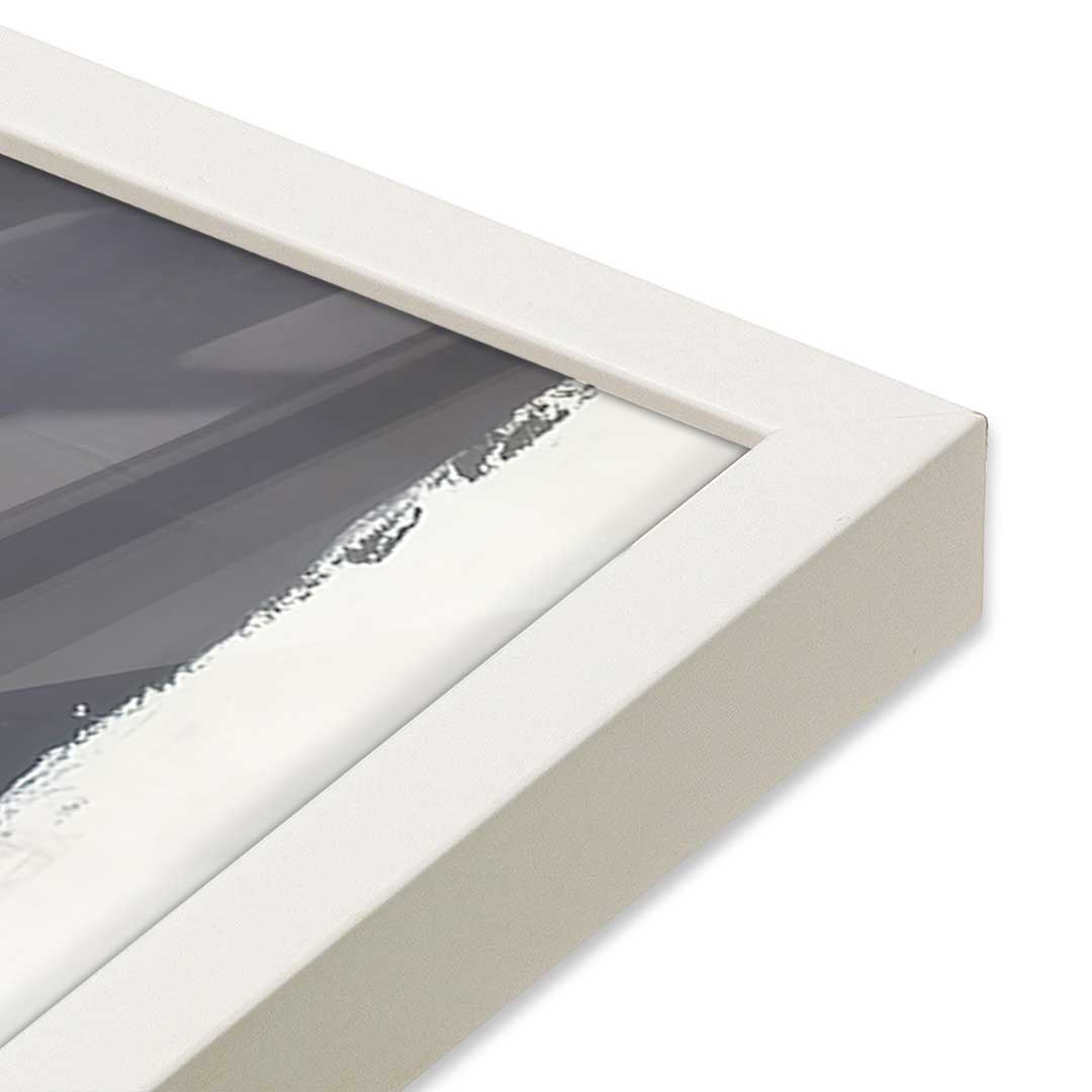 [Color:Opaque White], Picture of art in a Opaque White frame of the corner