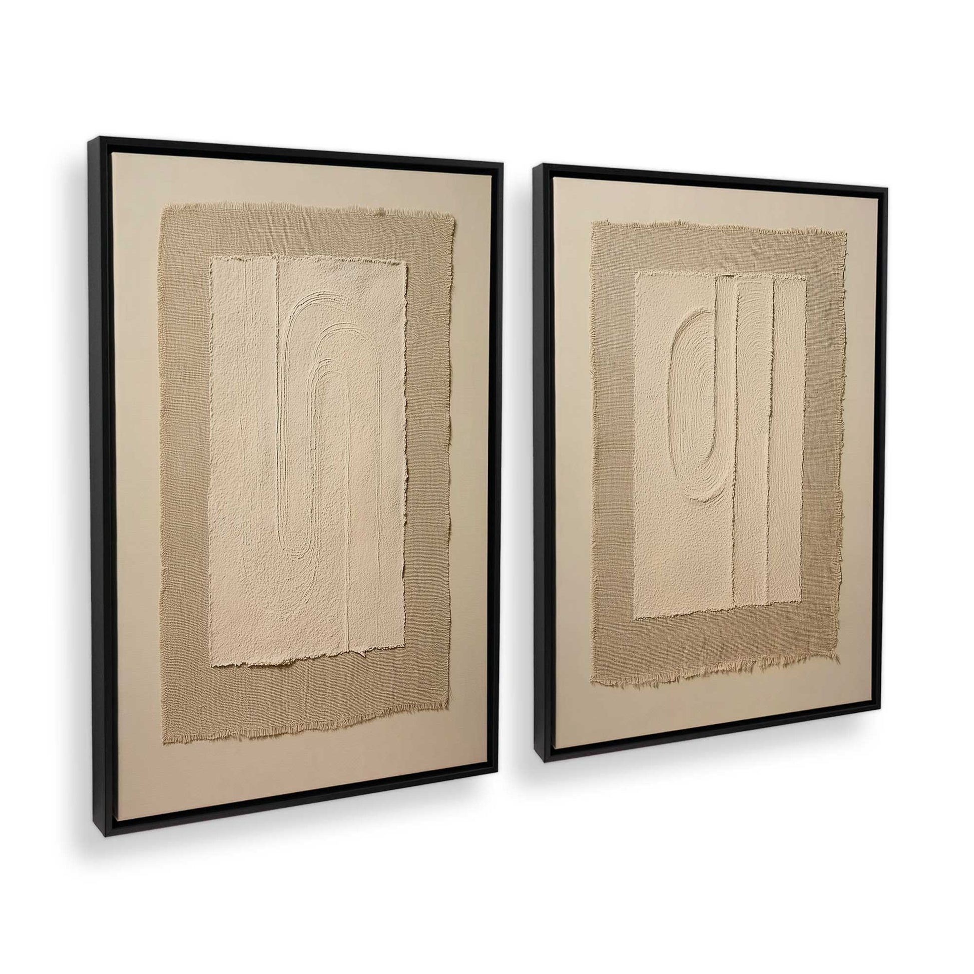 [Color:Satin Black], Picture of art in a Satin Black frame at an angle