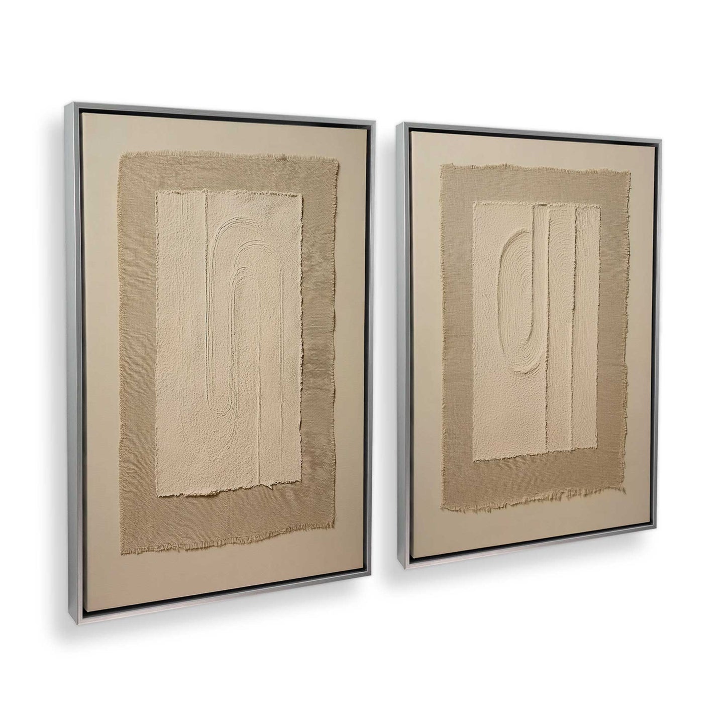 [Color:Polished Chrome], Picture of art in a Polished Chrome frame at an angle
