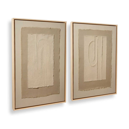 [Color:American Maple], Picture of art in a American Maple frame at an angle