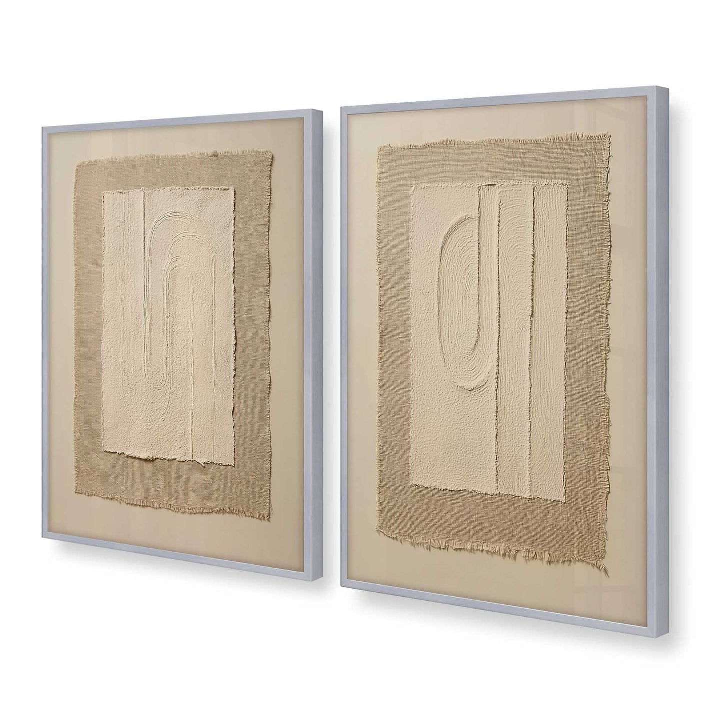 [Color:Polished Chrome], Picture of art in a Polished Chrome frame at an angle