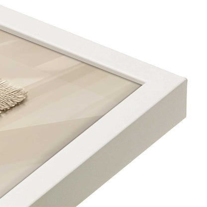[Color:Opaque White], Picture of art in a Opaque White frame of the corner