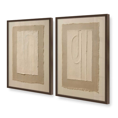 [Color:Belvinder Brown], Picture of art in a Belvinder Brown frame at an angle