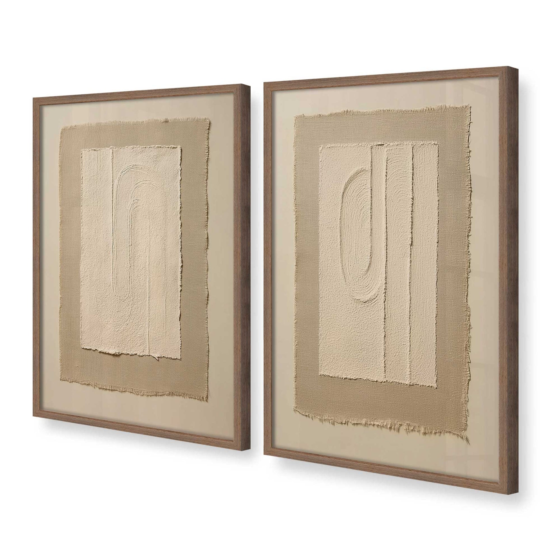 [Color:Walnut], Picture of art in a Walnut frame at an angle