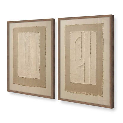 [Color:Walnut], Picture of art in a Walnut frame at an angle