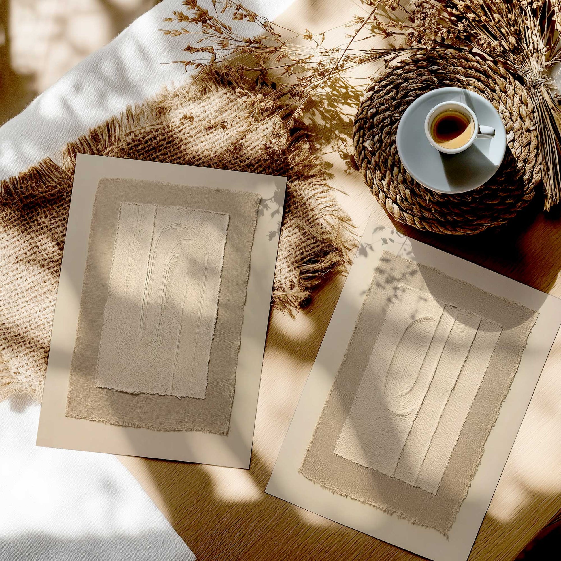 [color:Rolled Print], Picture in a room