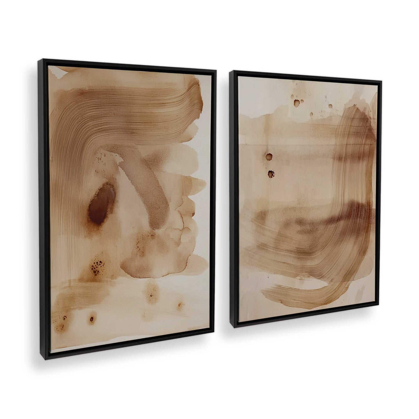 [Color:Satin Black], Picture of art in a Satin Black frame at an angle