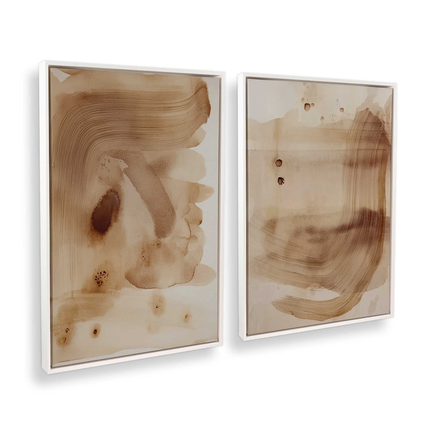 [Color:Opaque White], Picture of art in a White frame at an angle