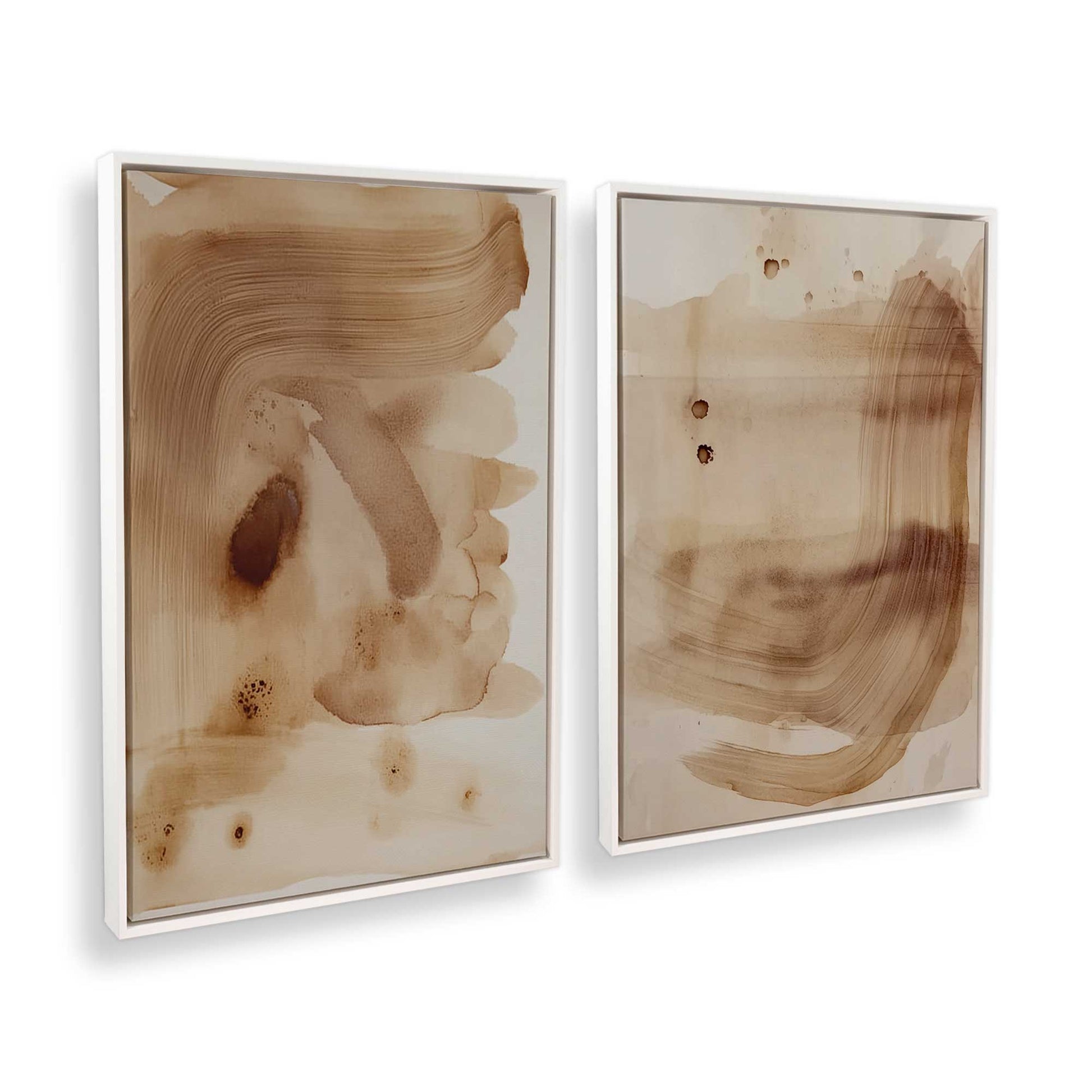 [Color:Opaque White], Picture of art in a White frame at an angle