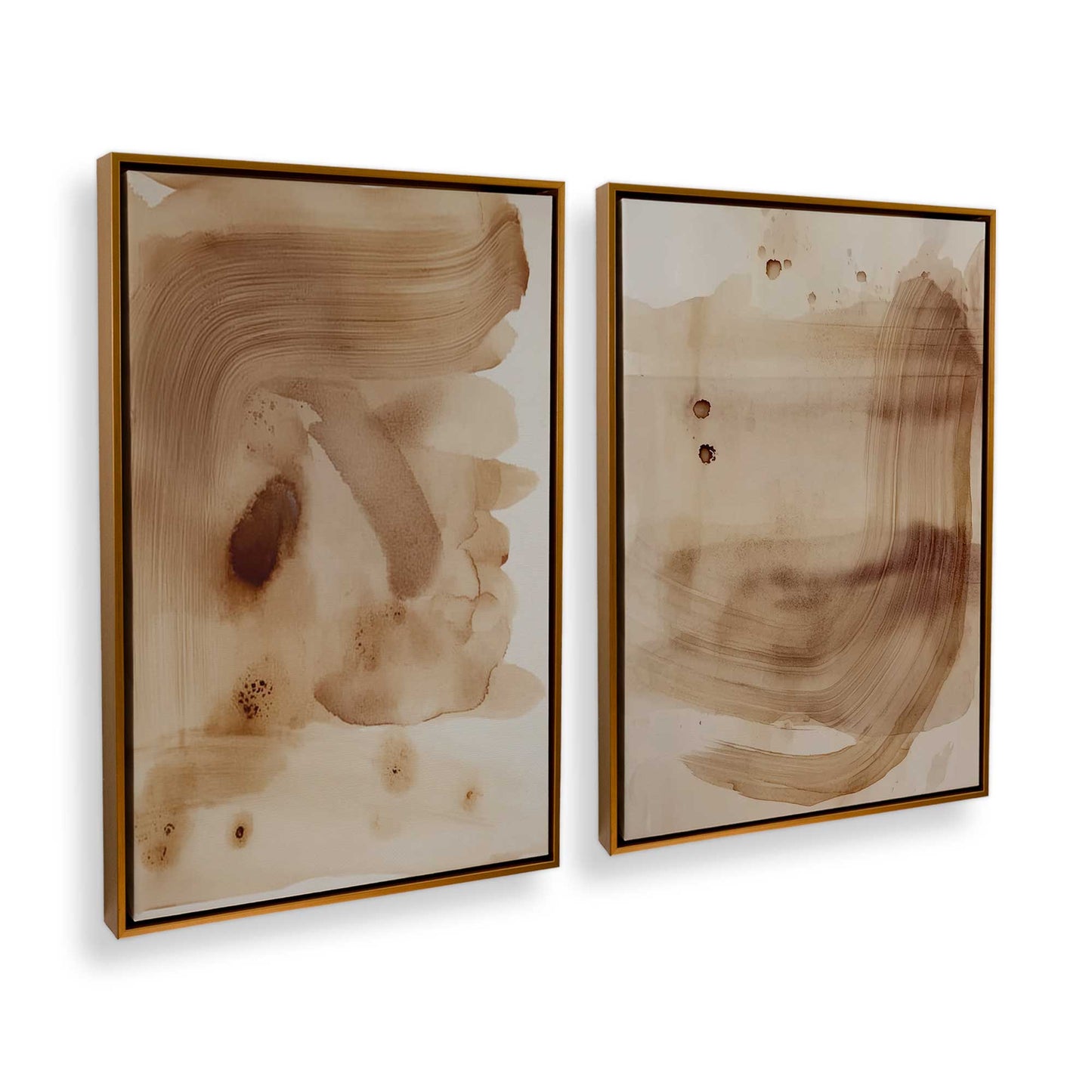 [Color:Polished Gold], Picture of art in a Polished Gold frame at an angle
