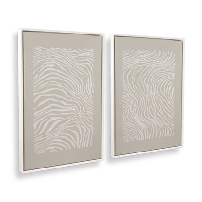 [Color:Opaque White], Picture of art in a White frame at an angle
