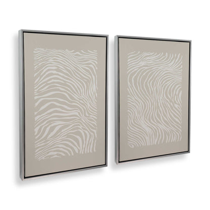 [Color:Polished Chrome], Picture of art in a Polished Chrome frame at an angle