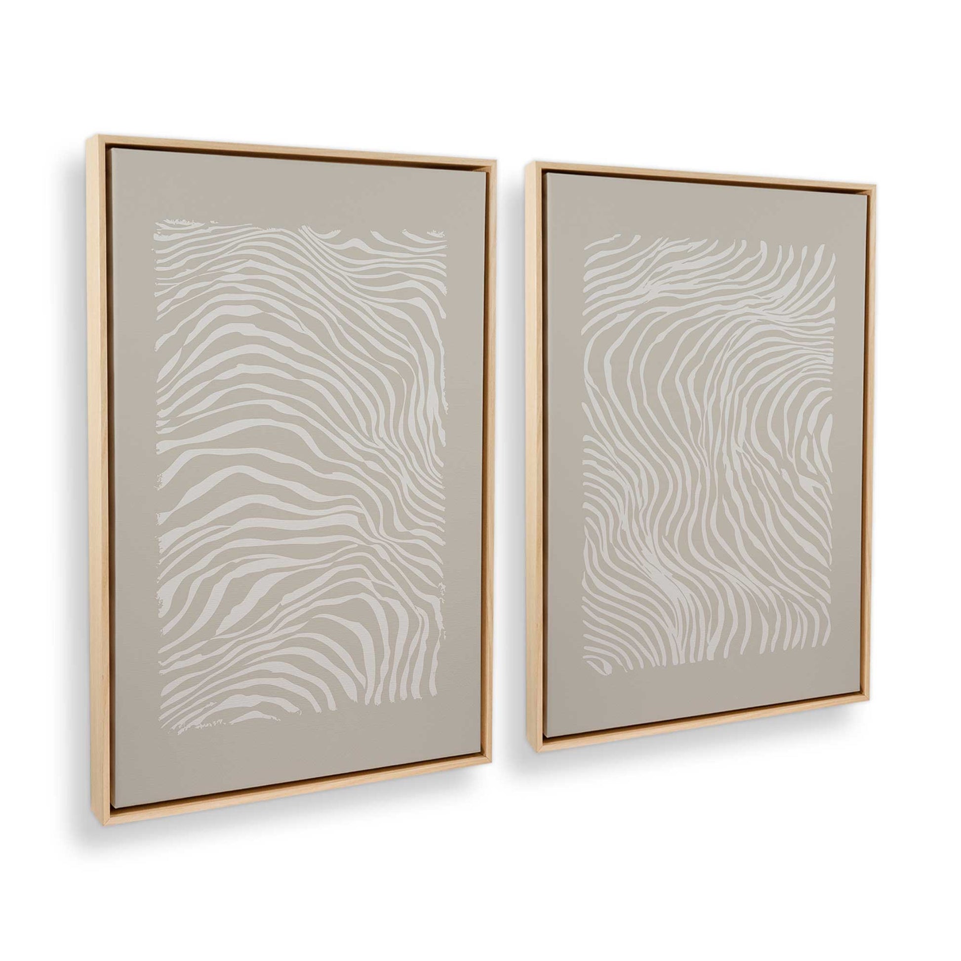 [Color:American Maple], Picture of art in a American Maple frame at an angle
