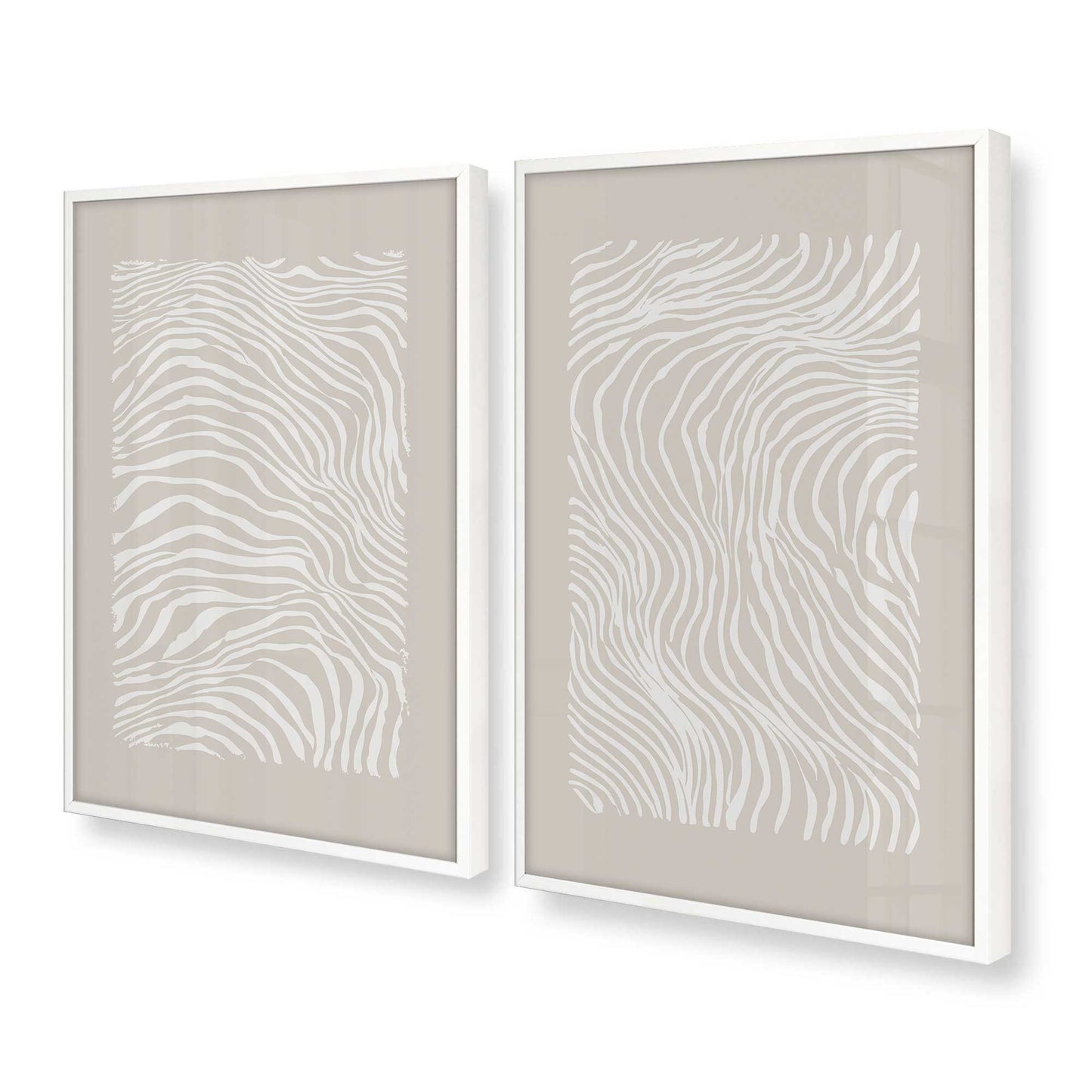 [Color:Opaque White], Picture of art in a Opaque White frame at an angle