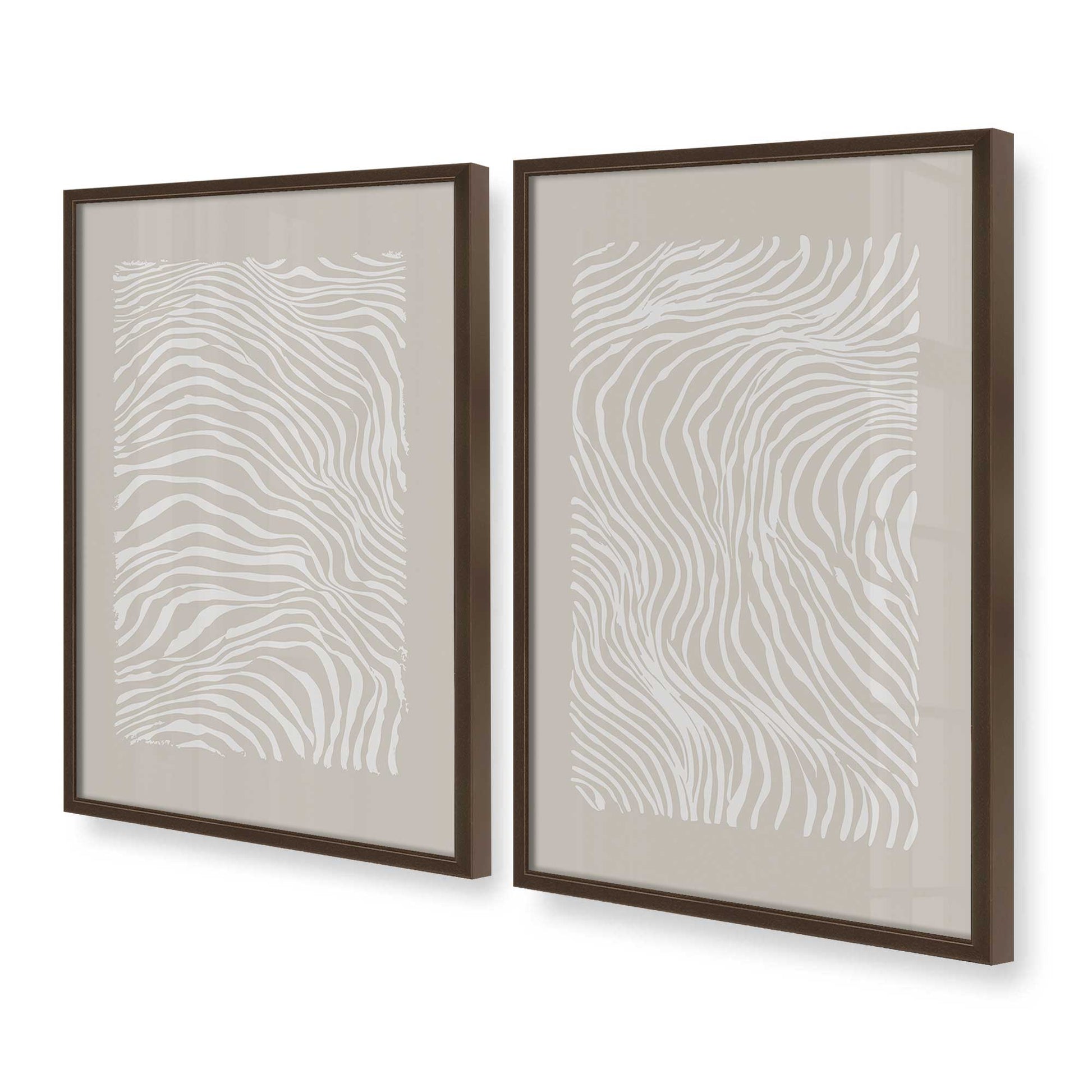 [Color:Belvinder Brown], Picture of art in a Belvinder Brown frame at an angle